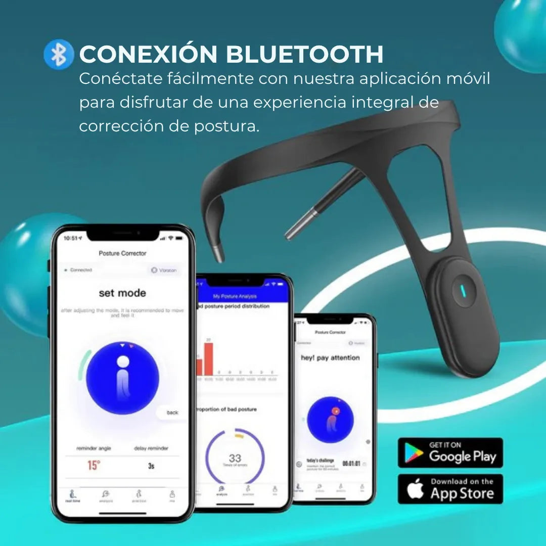 PostureFit Pro™ Tu Entrenador de Postura Inteligente